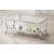 Saide Glass Rectangular Coffee Table with Mirrored Shelf