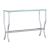 Saide Glass Rectangular Sofa Table with Mirrored Shelf