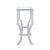 Saide Glass Rectangular Sofa Table with Mirrored Shelf