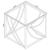 Lille Glass Top Square End Table with Chrome Base