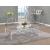 Lille Glass Top Square End Table with Chrome Base