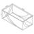 Lille Glass Top Rectangular Coffee Table