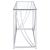 Lille Glass Top Rectangular Sofa Table