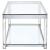 Anne Acrylic Coffee Table with Lower Shelf