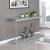 Anne Glass Rectangular Sofa Table with Lower Shelf
