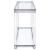 Anne Glass Rectangular Sofa Table with Lower Shelf