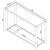 Anne Glass Rectangular Sofa Table with Lower Shelf