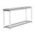 Anne Glass Rectangular Sofa Table with Lower Shelf