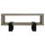 Dinard Wood Veneer Rectangular Coffee Table with Shelf