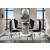 Noralie 72140 Glass/Mirror Round Dining Table