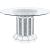 Noralie 72140 Glass/Mirror Round Dining Table