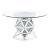 Noralie 72145 Glass/Mirror Round Dining Table