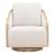 Nora Fabric Swivel Accent Chair | Comfortable Armchair | Liberty