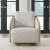 Nora Fabric Swivel Accent Chair | Comfortable Armchair | Liberty