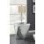 Amore Square Mirrored End Table with Triangle Detailing