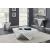 Amore Square Mirrored End Table with Triangle Detailing