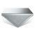 Gunilla Square Mirrored Coffee Table with Triangle Detailing
