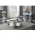 Amalia Mirrored Square Coffee Table with Lower Shelf