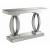 Amalia Rectangular Mirrored Sofa Table with Shelf