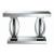 Amalia Rectangular Mirrored Sofa Table with Shelf