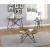 Brinnon Round Wood Veneer End Table with Metal Legs