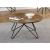 Brinnon Round Wood Veneer Coffee Table with Metal Legs