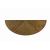 Brinnon Semicircle Sofa Table Dark Brown and Black