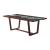 Benoit Glass/Wood Rectangular Dining Table w/ LED Light