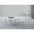 Avilla Faux Carrara Marble Round Nesting Coffee Table with Chrome Base