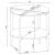 Cadee Round Glass Top End Table with Chrome Base & Marble Shelf