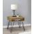 Fanning Square End Table with Open Compartment