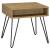 Fanning Square End Table with Open Compartment