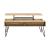 Fanning Wood Veneer Lift Top Storage Coffee Table