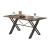 Jodoc Wood/Metal Rectangular Dining Table