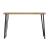 Zander Wood Rectangular Sofa Table with Hairpin Leg