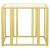 Adri Glass End Table with Metal Frame
