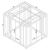 Adri Glass End Table with Metal Frame