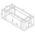 Adri Glass/Metal Coffee Table