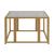 Adri Glass/Metal Coffee Table