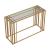 Adri Glass/Metal Sofa Table
