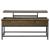 Byers Black Wood Veneer Coffee Table with Lift Top