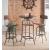 Kaeso Wood/Metal Round Adjustable Bar Set