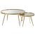 Kaelyn 2-piece Mirrored Top Nesting Coffee Table