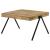 Avery Mango Wood Rectangular Coffee Table with Metal Legs