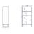 Lexington Storage Bookcase w/2 Doors & 4 Shelves