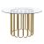 Pacheco/Chuchip Glass/Metal Round Dining Set
