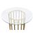 Pacheco/Chuchip Glass/Metal Round Dining Set