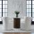 Fabric Sloping Curves Back Accent Dining Chair w/Casters
