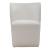 Fabric Sloping Curves Back Accent Dining Chair w/Casters