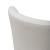 Fabric Sloping Curves Back Accent Dining Chair w/Casters